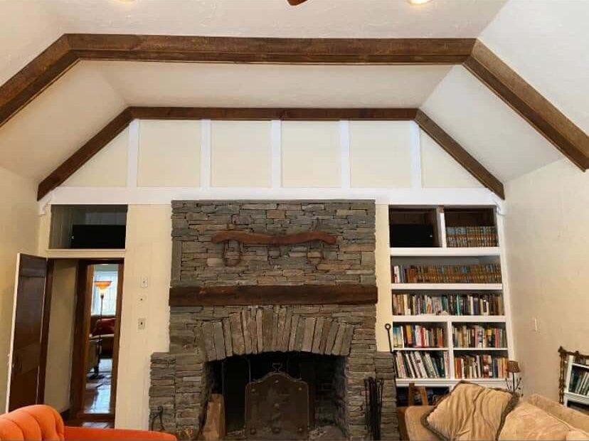 Interior trim painting preparation before work