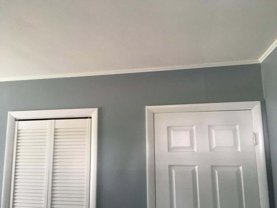 Interior wall painting after